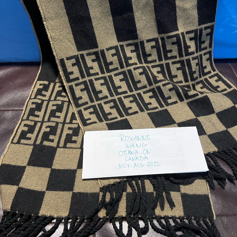 Authentic Fendi wool scarf